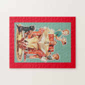 ヴィンテージ1950の核家族50の主婦ケーキ ジグソーパズル (横)