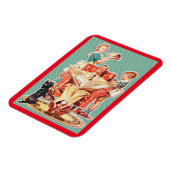 ヴィンテージ1950の核家族50の主婦ケーキ マグネット (左側)