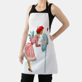 ヴィンテージ1950クリスマスレディ エプロン (インサイチュ)