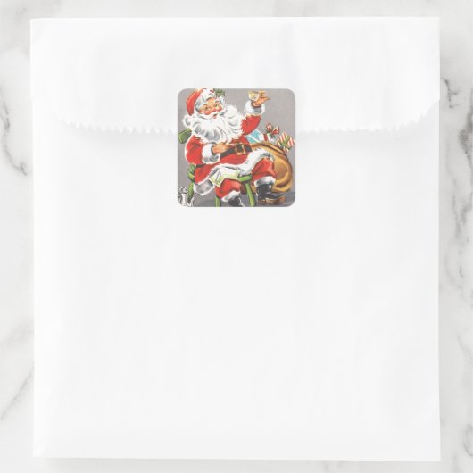 ヴィンテージ1950サンタクロース スクエアシール (バッグ)