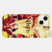 ヴィンテージ1950年のスーツの新聞芸読術の男 Case-Mate iPhoneケース (裏面 (横))