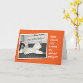 ヴィンテージ1950年の誕生日ギフトカードホルダー カード (黄色い花)