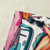 ヴィンテージ1950年代かわいいパターン ビーチタオル (インサイチュ)