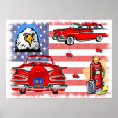 ヴィンテージ1950年代と60年代のコラージュのポスター ポスター (正面)