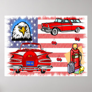 ヴィンテージ1950年代と60年代のコラージュのポスター ポスター