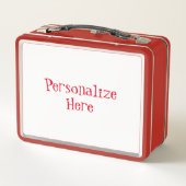 ヴィンテージ1950年代の核家族50代レトロな主婦 メタルランチボックス (裏面)