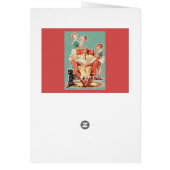 ヴィンテージ1950年代の核家族50年代のレトロな主婦 (裏面)