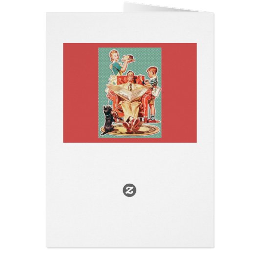 ヴィンテージ1950年代の核家族50年代のレトロな主婦 (裏面)