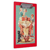 ヴィンテージ1950年代の核家族50年代のレトロな主婦 クリップボード (右)