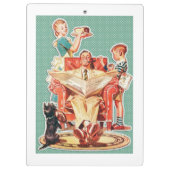 ヴィンテージ1950年代の核家族50年代のレトロな主婦 クリップボード (裏面)