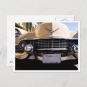 ヴィンテージ1950年代クラシックのキャディ・グリル写真 ポストカード (正面/裏面)