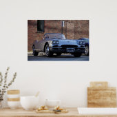 ヴィンテージ1950年代クラシックカー転換型ロードスター ポスター (キッチン)