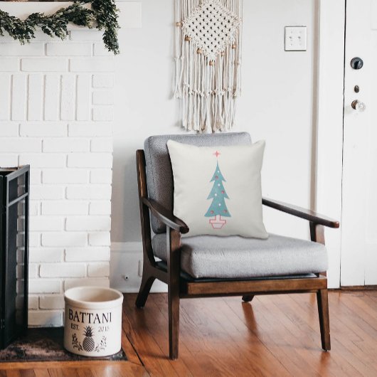 ヴィンテージ1950年代クリスマスツリーファーム クッション