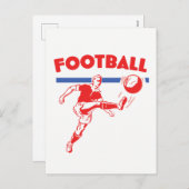 ヴィンテージ1950年代サッカー選手 シーズンポストカード (正面/裏面)