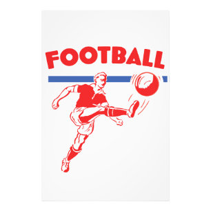 ヴィンテージ1950年代サッカー選手 フォトプリント