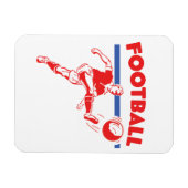 ヴィンテージ1950年代サッカー選手 マグネット (横)