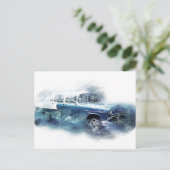 ヴィンテージ1950年代シェヴィカーデジタルアート ポストカード (スタンド正面)