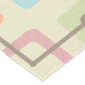 ヴィンテージ1950年代タイル&正方形(パステル) テーブルクロス (アングル)