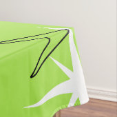 ヴィンテージ1950年代ブーメランズとスターズチャートルーズ テーブルクロス (インサイチュ)