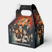 ヴィンテージ1950年代ミッドセンチュリーモダンハロウィーン フェイバーボックス (正面サイド)