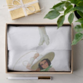 ヴィンテージ1950年代女性のカーボーイデコパージ  薄葉紙 (ギフト)