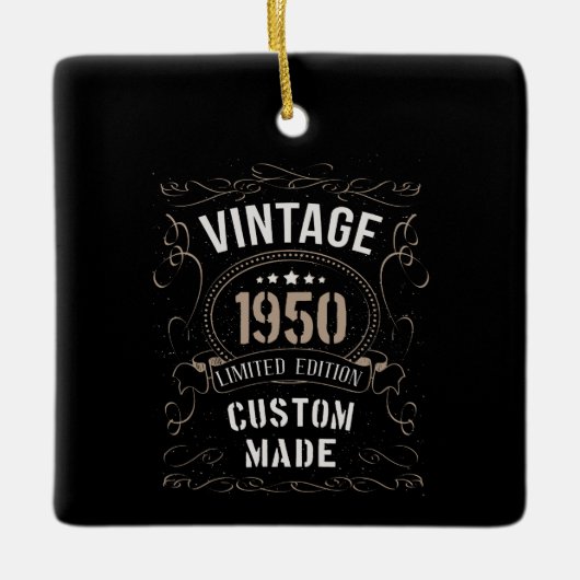 ヴィンテージ1950年限定版カスタム製 セラミックオーナメント (正面)