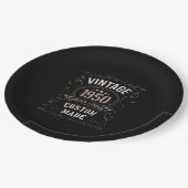 ヴィンテージ1950年限定版カスタム製 ペーパープレート (アングル)