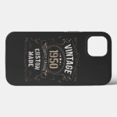 ヴィンテージ1950年限定版カスタム製 Case-Mate iPhoneケース (裏面 (横))