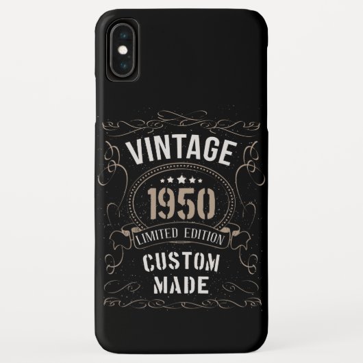 ヴィンテージ1950年限定版カスタム製 Case-Mate iPhoneケース (裏面)