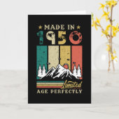 ヴィンテージ1950誕生日 カード (黄色い花)