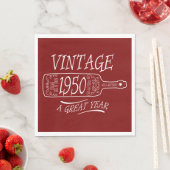 ヴィンテージ1950 最高の年 スタンダードランチョンナプキン (インサイチュ)