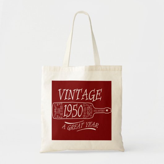 ヴィンテージ1950 最高の年 トートバッグ (正面)