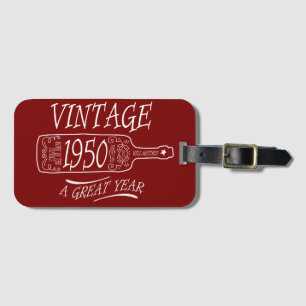 ヴィンテージ1950 最高の年 ラゲッジタグ