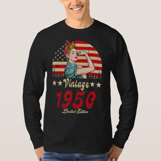 ヴィンテージ1950 1950 72B日72歳 Tシャツ (正面)