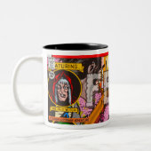 ヴィンテージ1950-60s漫画ブックエレメント ツートーンマグカップ (左)