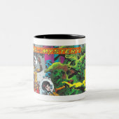 ヴィンテージ1950-60s漫画ブックエレメント ツートーンマグカップ (中央)