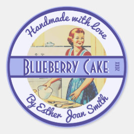 ヴィンテージ1950sキッチンシーンカスタム文字 ラウンドシール