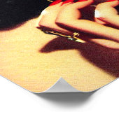 ヴィンテージ1950sグラマー・ガール ポスター (角)