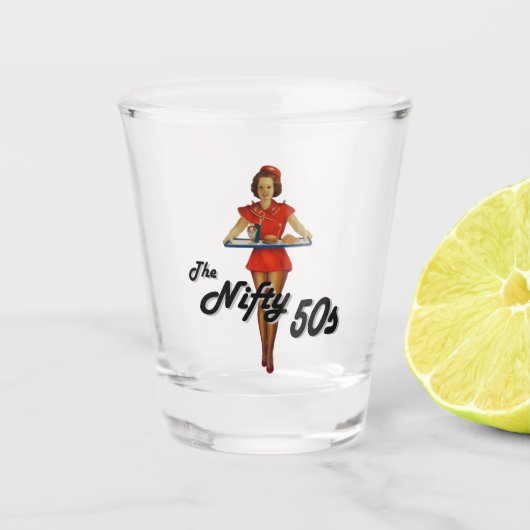 ヴィンテージ1950sサーバ ショットグラス (正面)