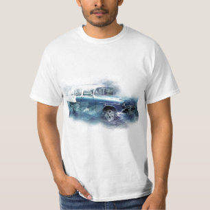 ヴィンテージ1950sシェビーカーデジタルアート tシャツ