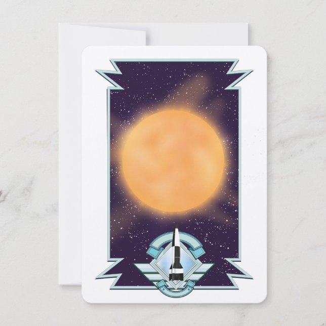 ヴィンテージ1950sスタイルSci-fiロゴ (正面)