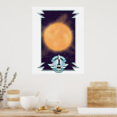 ヴィンテージ1950sスタイルSci-fiロゴ ポスター (キッチン)