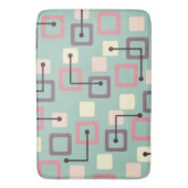 ヴィンテージ1950sタイル&正方形(春) バスマット (正面縦)