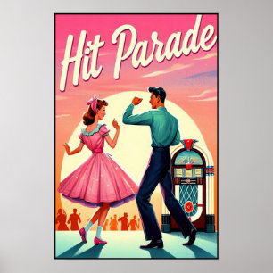 ヴィンテージ1950sダンスパーティーポスター ポスター
