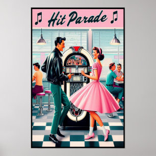 ヴィンテージ1950sダンスパーティーポスター ポスター