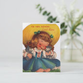 ヴィンテージ1950sハッピーバースデーリトル姪 ポストカード (スタンド正面)