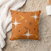 ヴィンテージ1950sブーメランズスターズオレンジ クッション (ブランケット)