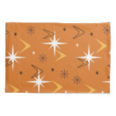 ヴィンテージ1950sブーメランズスターズオレンジ 枕カバー (裏面)