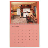 ヴィンテージ1950sレトロホームインテリアタイルの傾向 カレンダー (3月 2026)