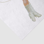 ヴィンテージ1950s女性のカーボーイデコパージュティッシュペーパー 薄葉紙 (詳細)